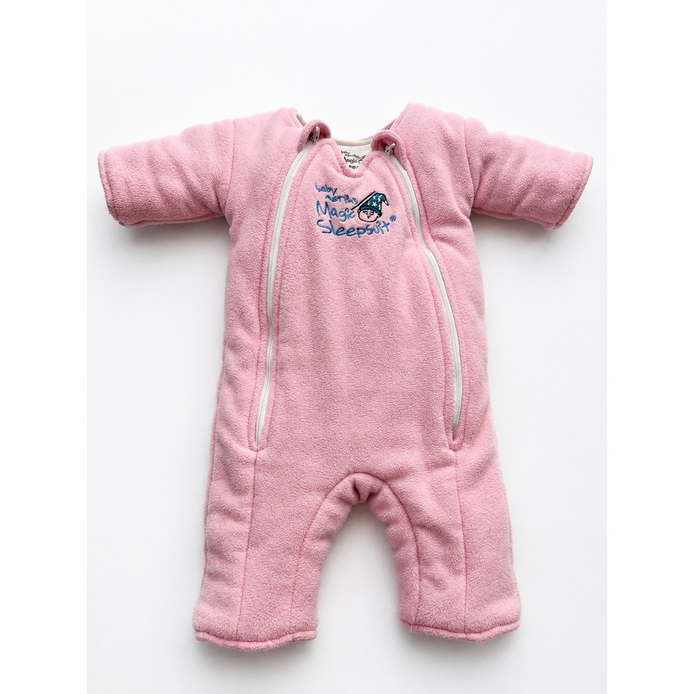 Baby Merlin Magic Sleepsuit Pink Fleece Transition Swaddle Small 3-6 Months